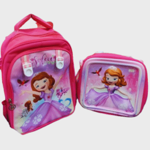 3 Ensemble Sac à Dos + Panier – 3D Princesse Féérique