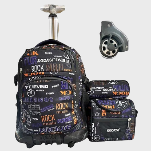 Pack Trolley Garçon 3 Pièces – Robuste et Stylé (AODASI)